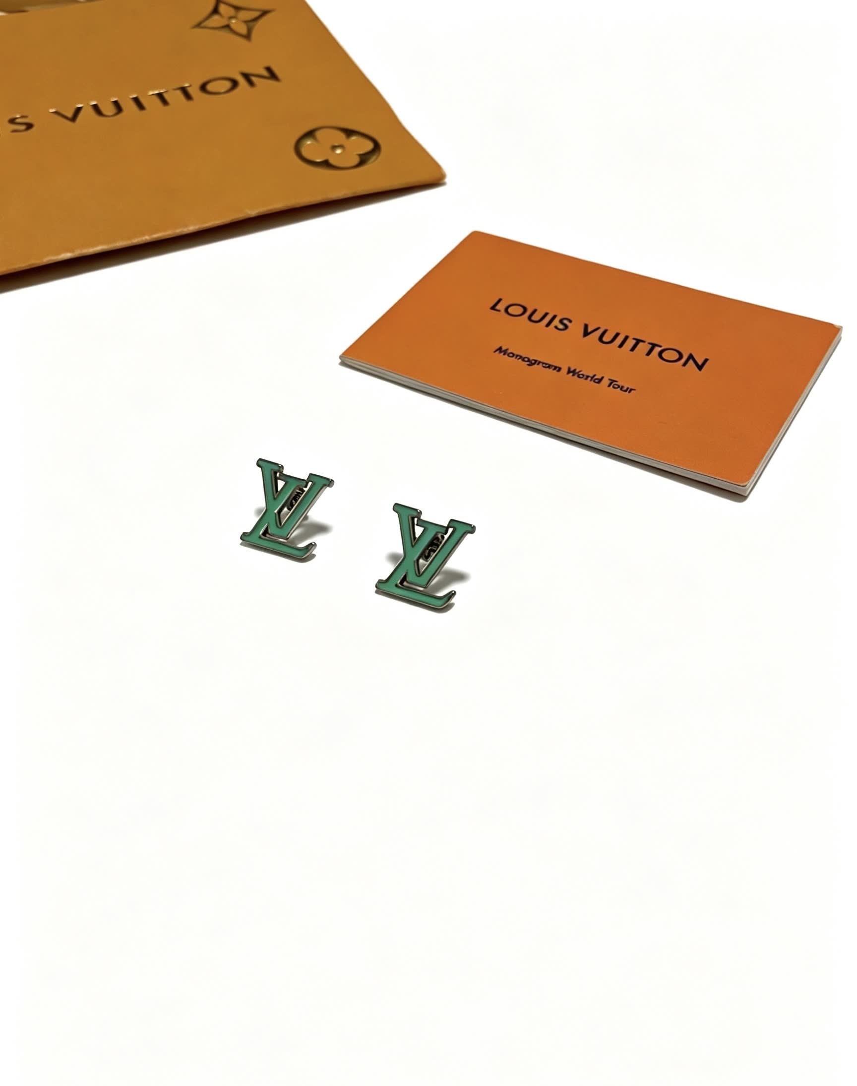 Louis Vuitton Monogram World Tour Earrings